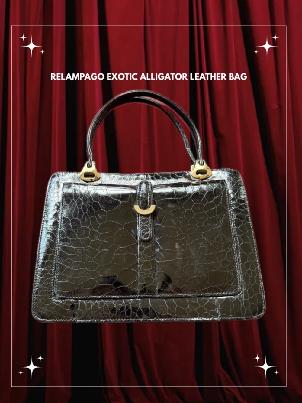 RELAMPAGO Exotic Alligator Leather Bag